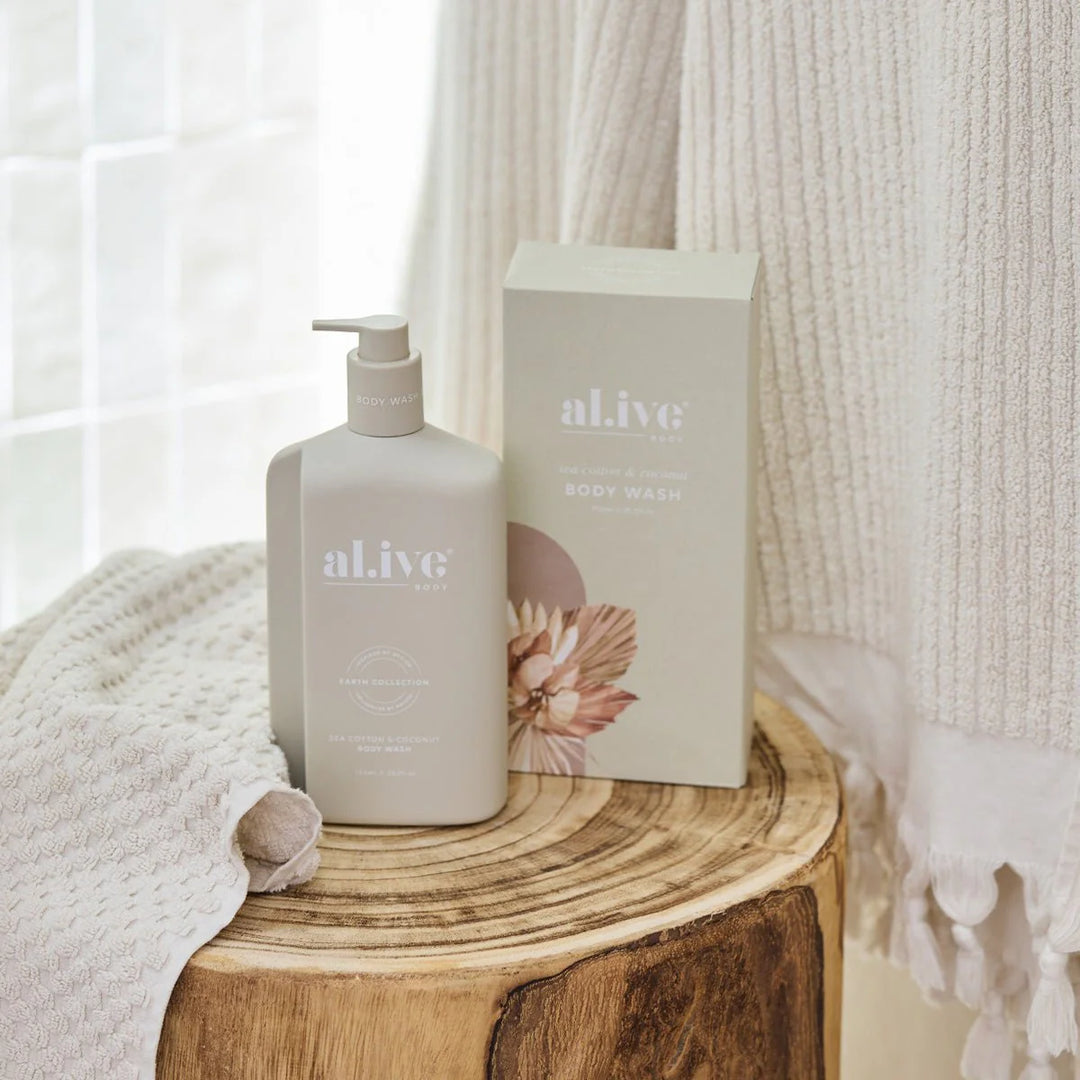 750ML BODY WASH - SEA COTTON & COCONUT