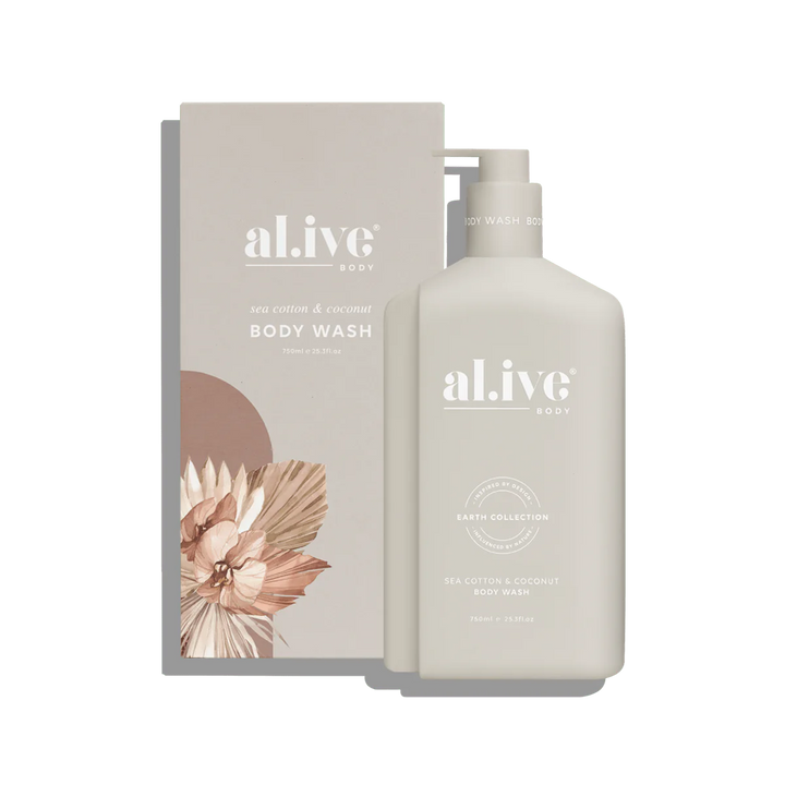 750ML BODY WASH - SEA COTTON & COCONUT