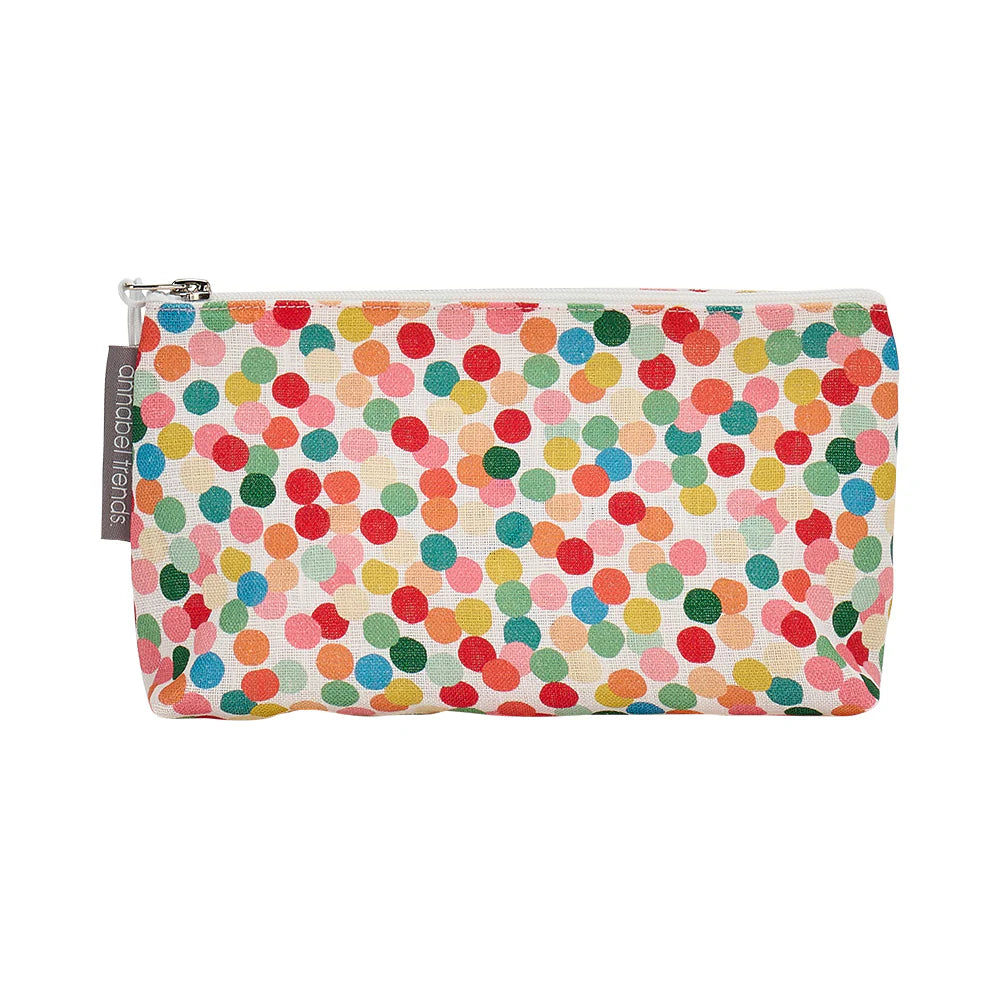 Linen Cosmetic Bags - Confetti