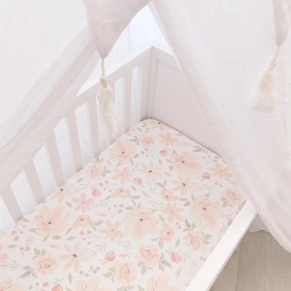 2-pack Bedside Bassinet Fitted Sheets - Meadow