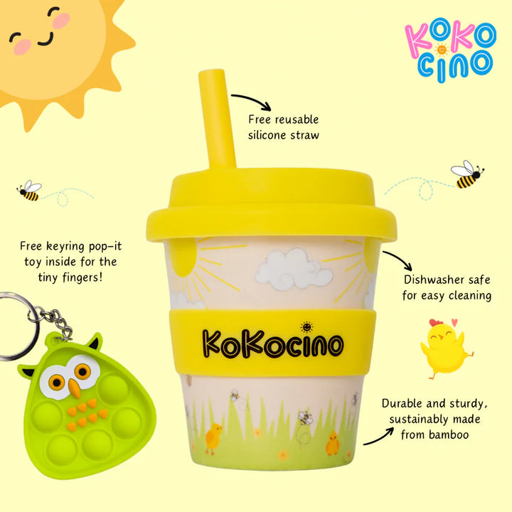 Chicky Morning Babyccino Cup + Straw & Pop-It Toy 120ml