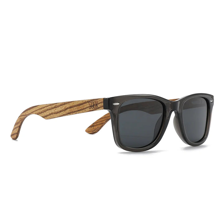 BALMORAL l Sunglasses l Black Polarised Lens l Walnut Arms