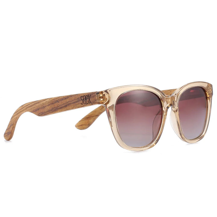 LILA GRACE CHAMPAGNE l Brown Gradient Lens l Walnut Arms