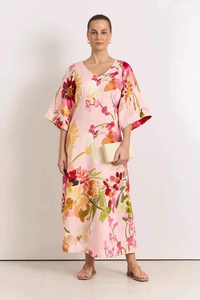 Odette Linen Midi Dress