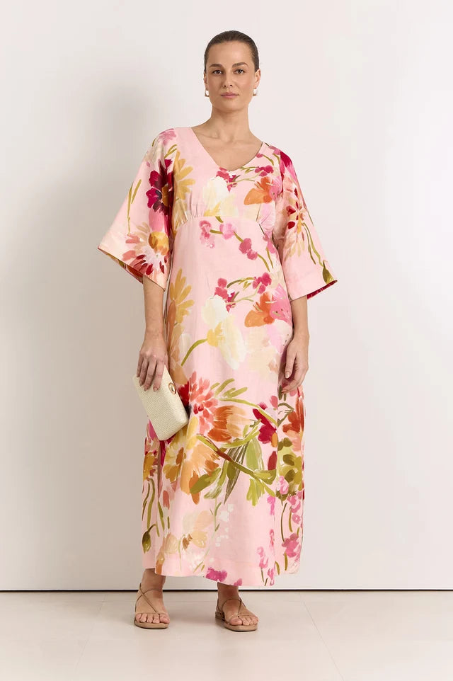 Odette Linen Midi Dress