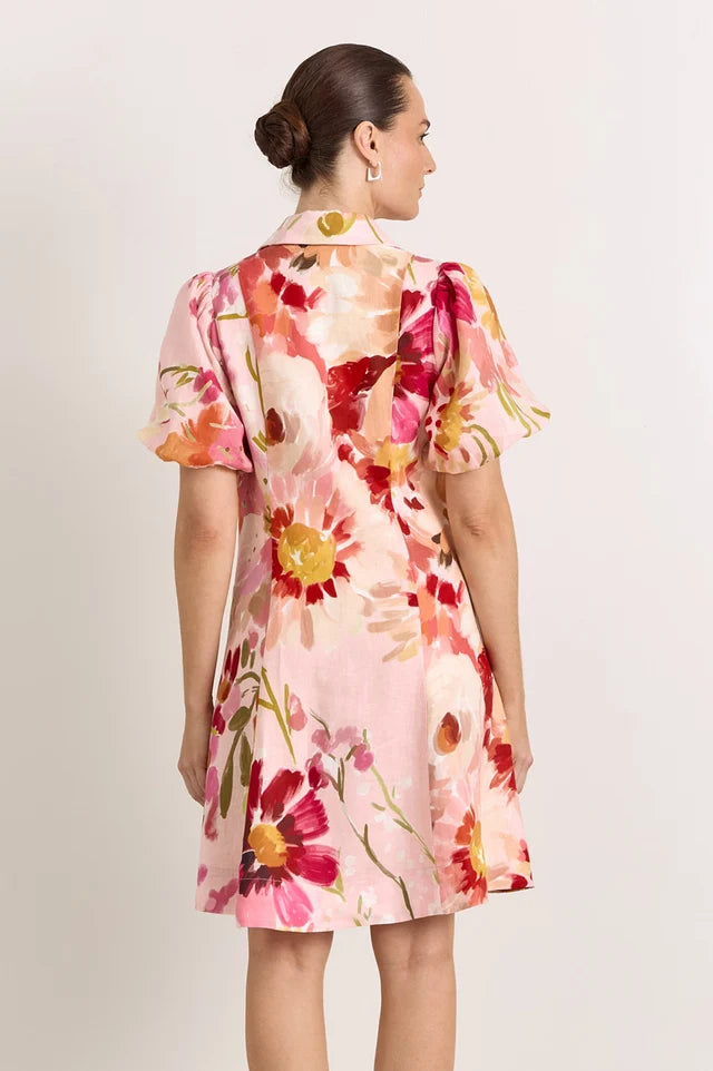 Amalie Linen Short Dress