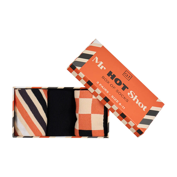 AT MENS - MR HOT SHOT SOCKS 3pc