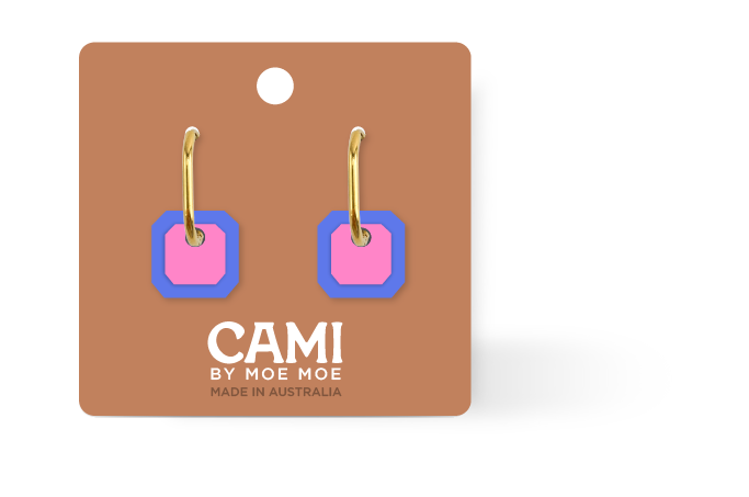 Cami Gem Bold Hoops