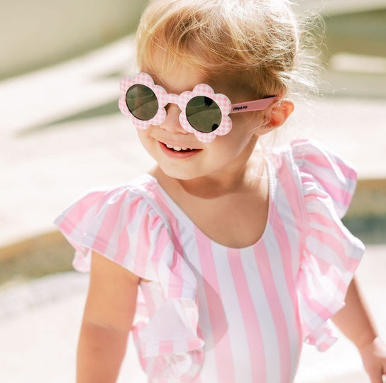 Baby Daisy Pink Check Sunglasses (0-3 years)