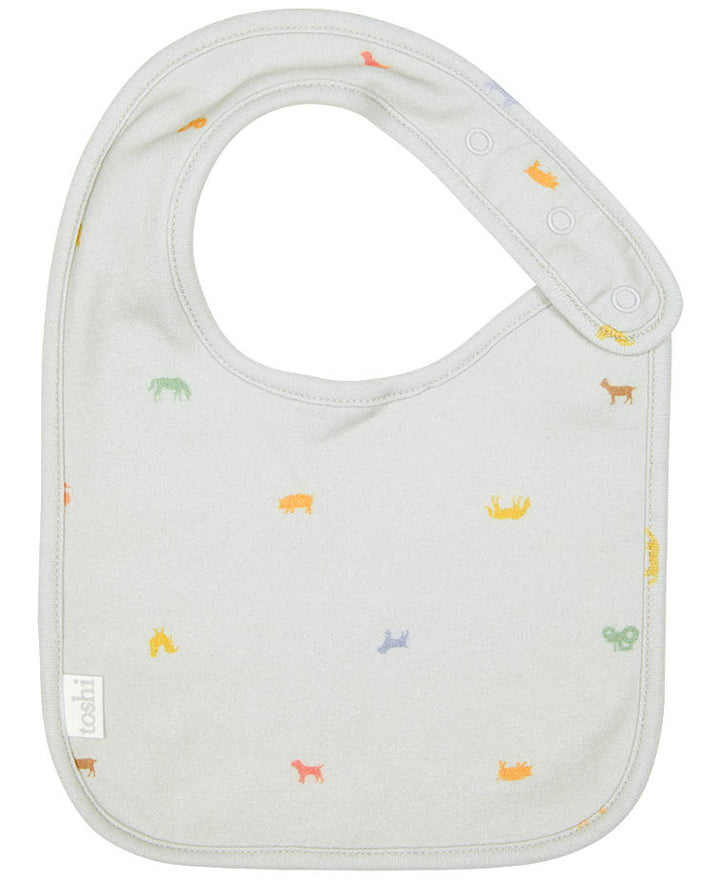 Baby Bib Classic Barn Buddies Ash