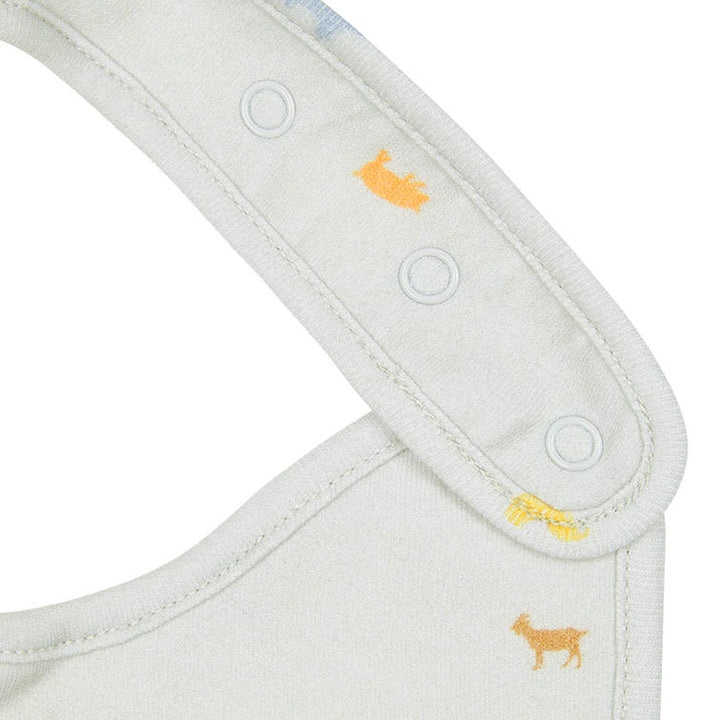 Baby Bib Classic Barn Buddies Ash