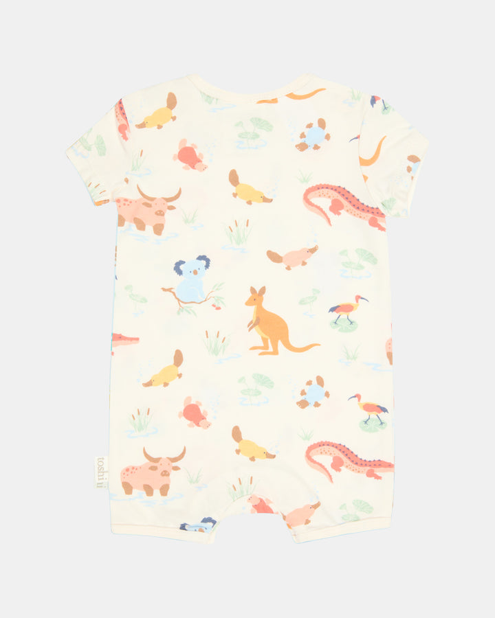 Onesie Short Sleeve Onesie Banjo - Kakadu Dawn