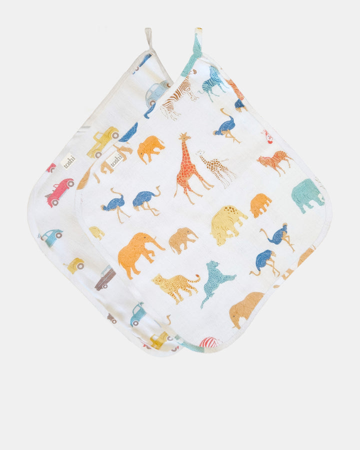Baby Washcloth Muslin-2pcs - Congo Dawn