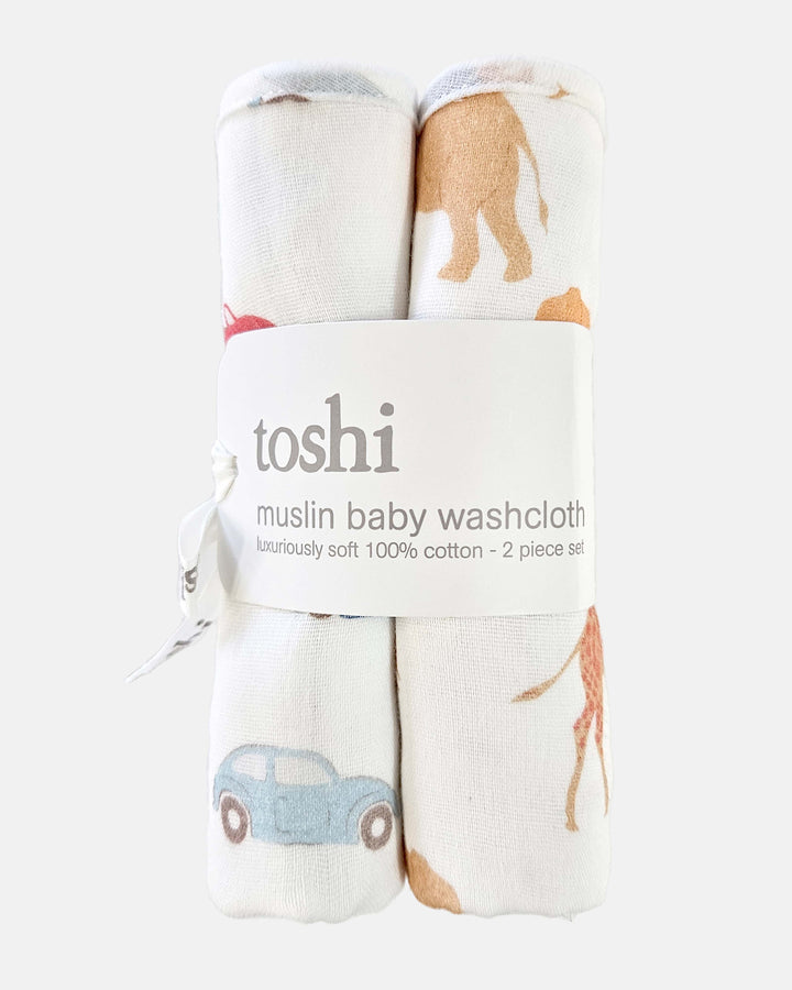 Baby Washcloth Muslin-2pcs - Congo Dawn