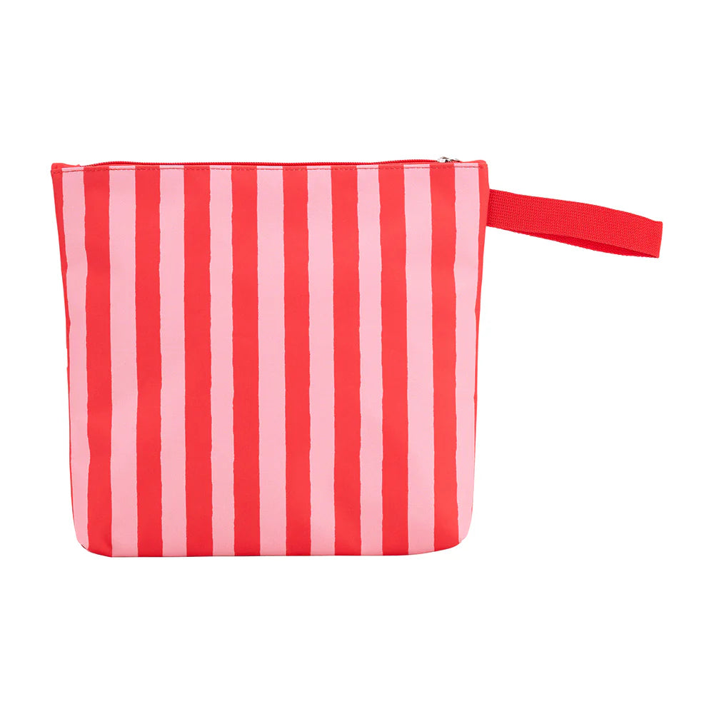 BEACH WET POUCH - RED STRIPE