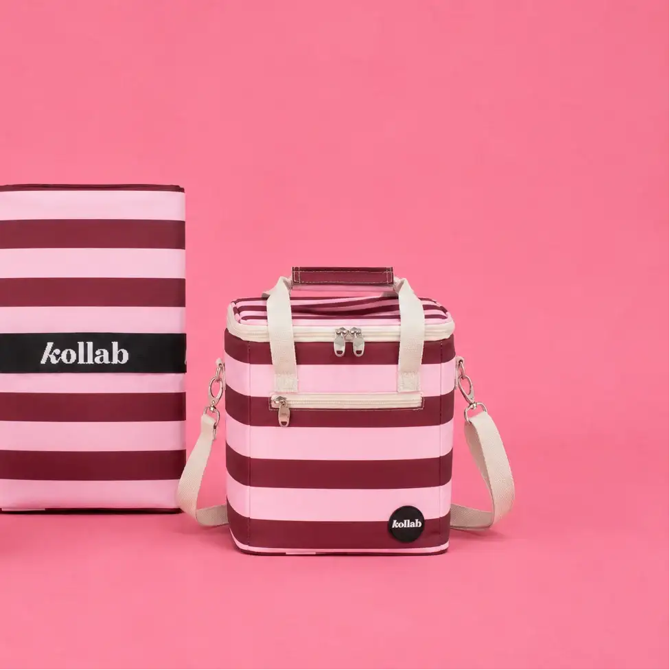Mini Cooler Bag - Coco Stripe