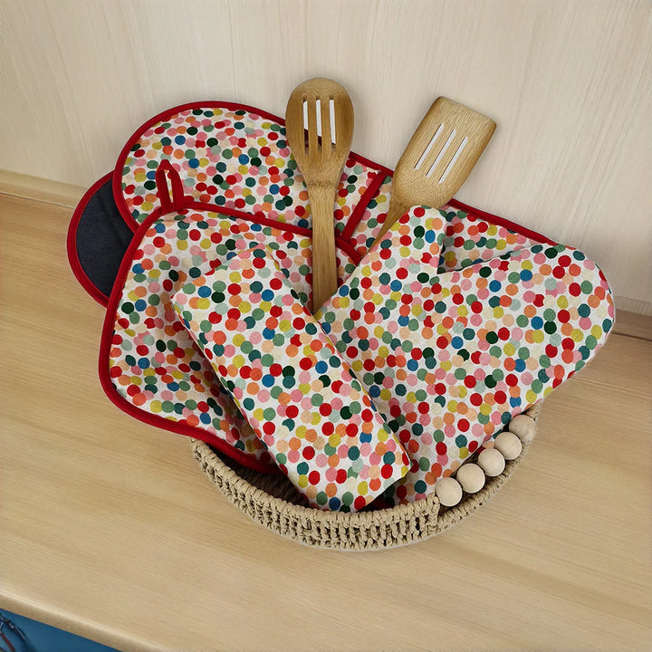 Pot Holder - Linen - Confetti