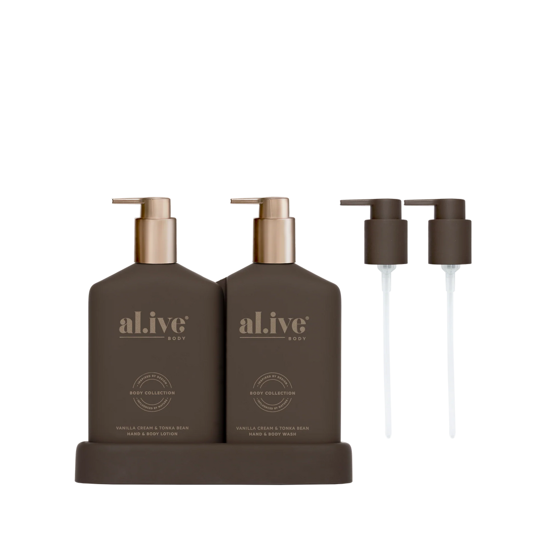 TRANSFORMATIVE WASH & LOTION DUO - VANILLA CREAM & TONKA BEAN
