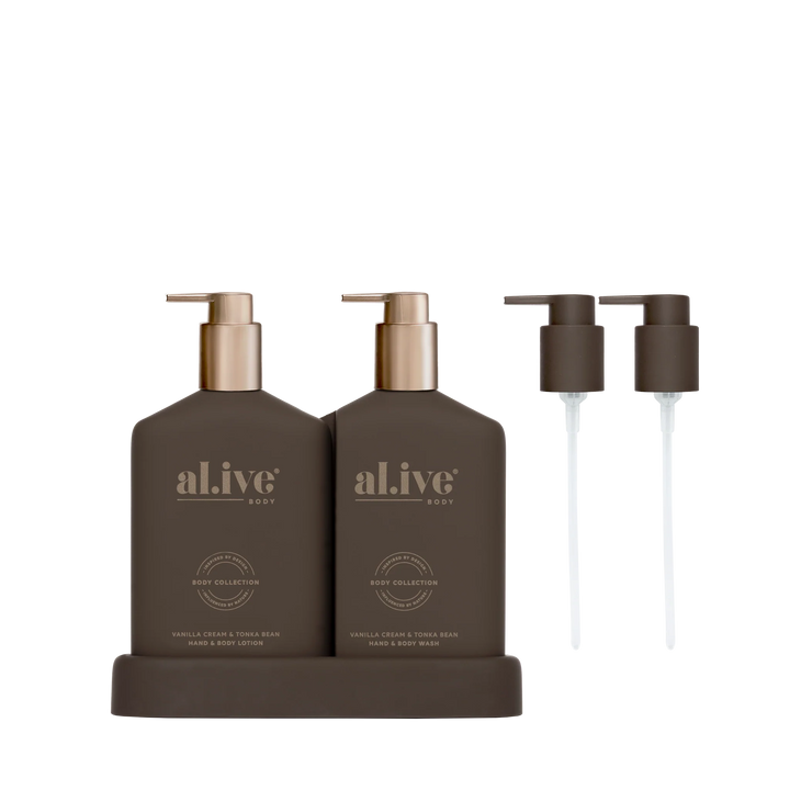 TRANSFORMATIVE WASH & LOTION DUO - VANILLA CREAM & TONKA BEAN