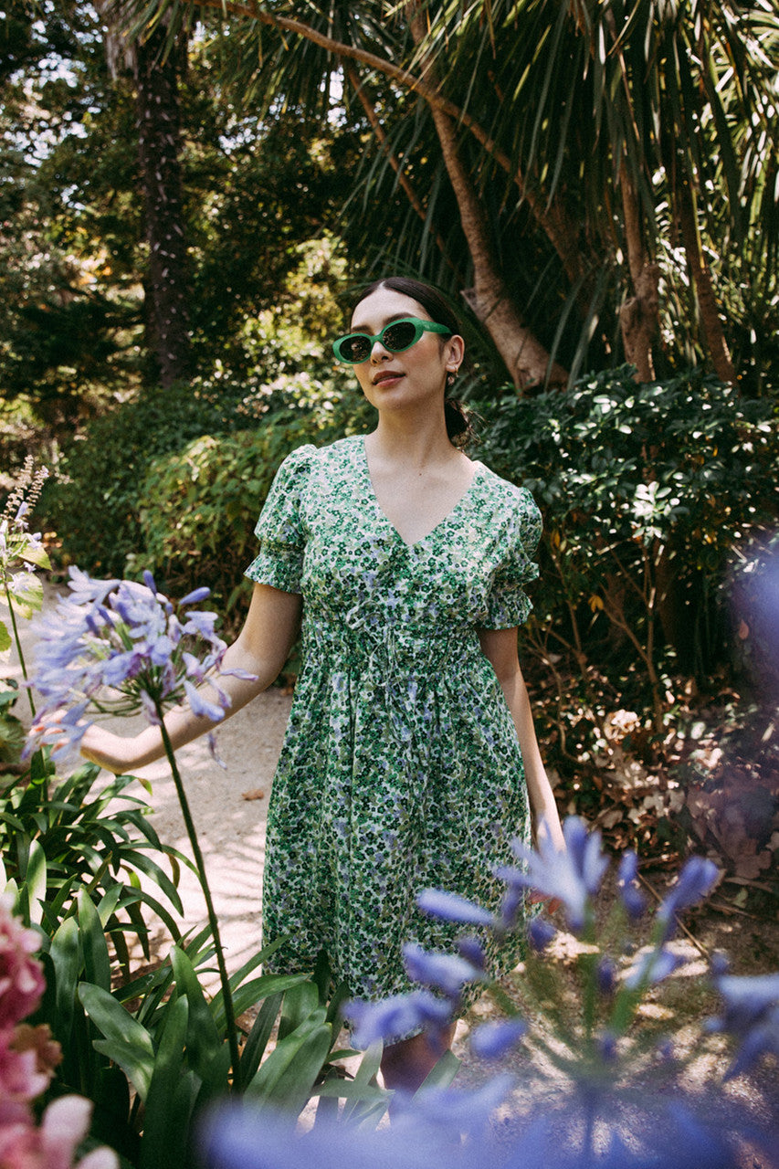 Prairie Floral Dress in Meadow Print