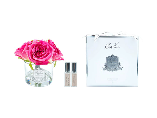 COTE NOIRE PERFUMED NATURAL TOUCH 5 ROSES - CLEAR - MAGENTA