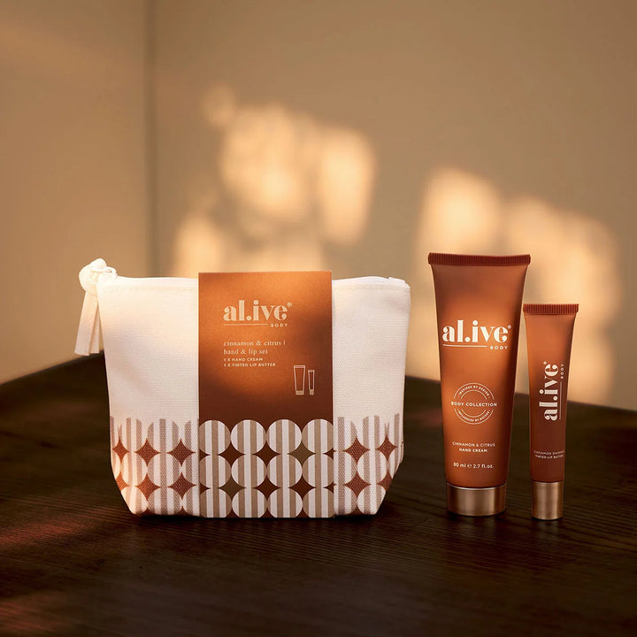 HAND & LIP SET - CINNAMON & CITRUS