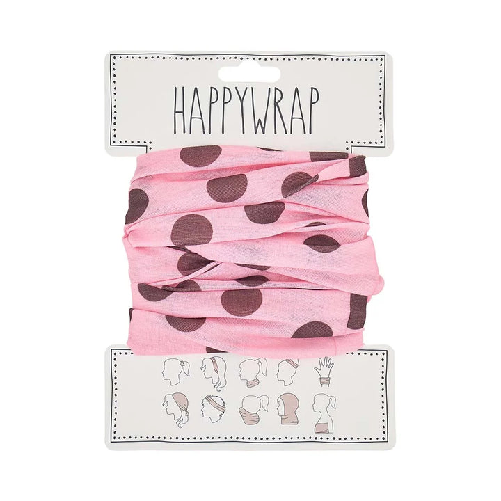 HAPPYWRAP - Polkadot Pink & Chocolate