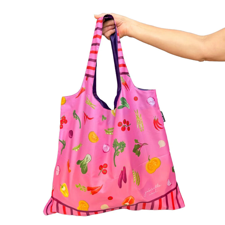 Harvest Stripe Reusable Shopping Bag