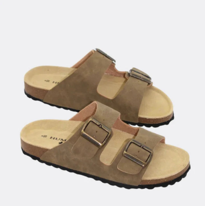 Human Ibiza Slide - Taupe