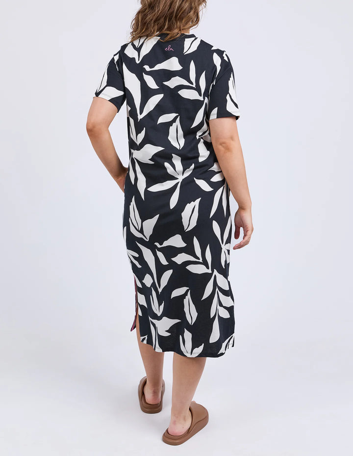 Mimosa Tee Print Dress - Black