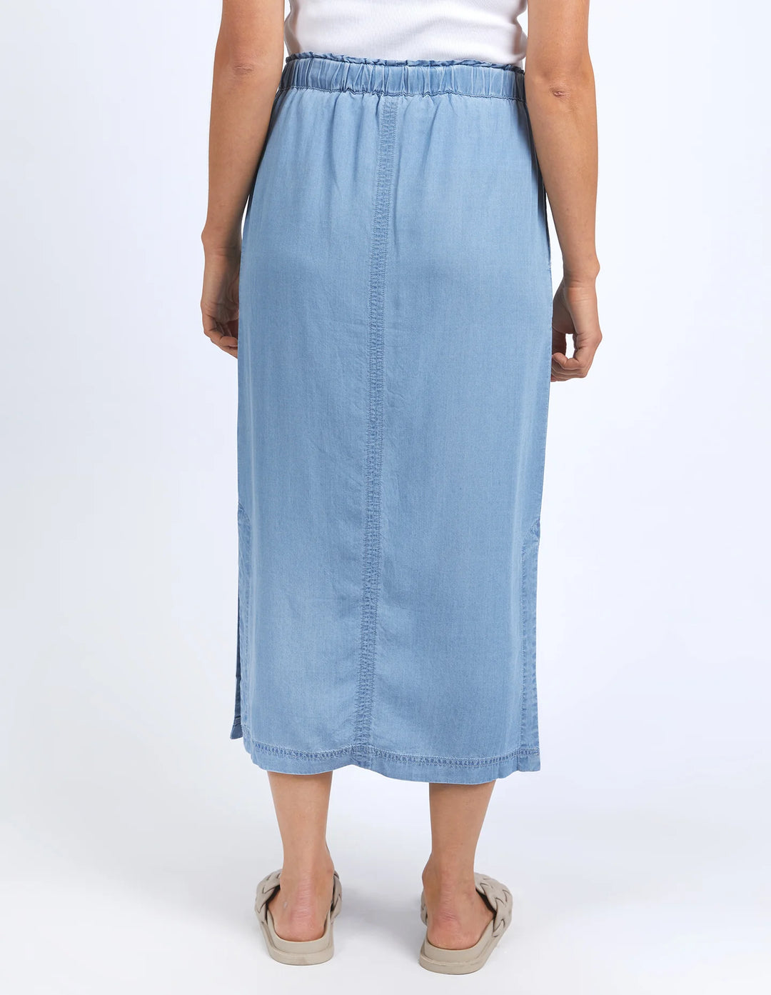 Penny Utility Skirt Mid Blue Wash