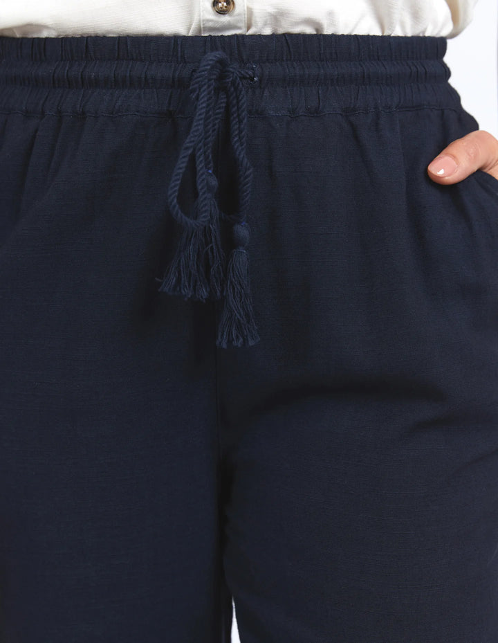 Clem Relaxed Pant Dark Sapphire