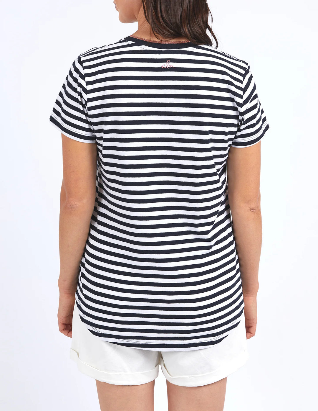 Paris Tee Navy And White Stripe