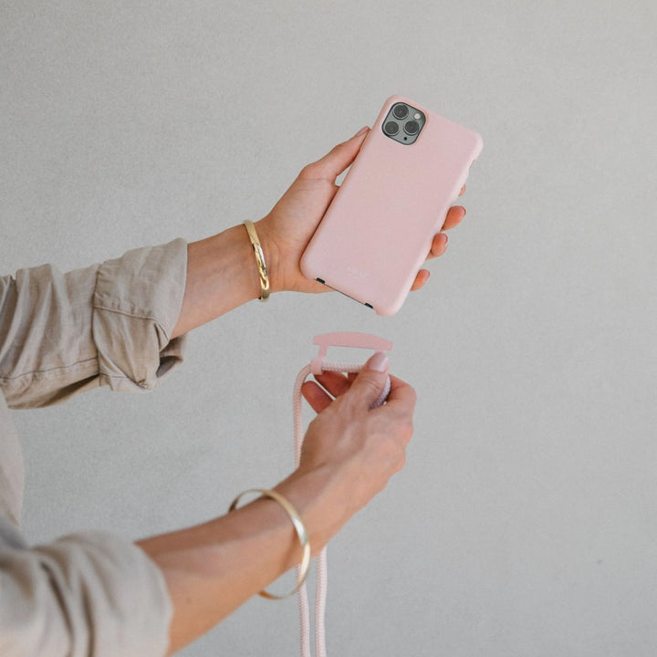 Dusty Pink Crossbody Phone Case