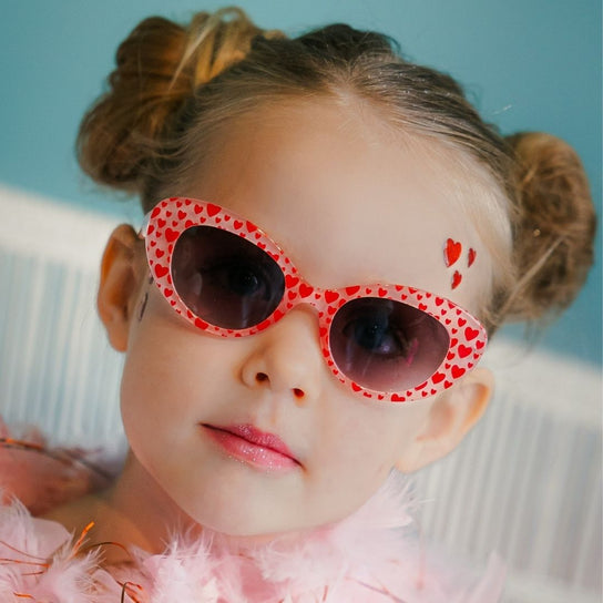 Lulu Red Heart Glasses - (2 - 6 years)
