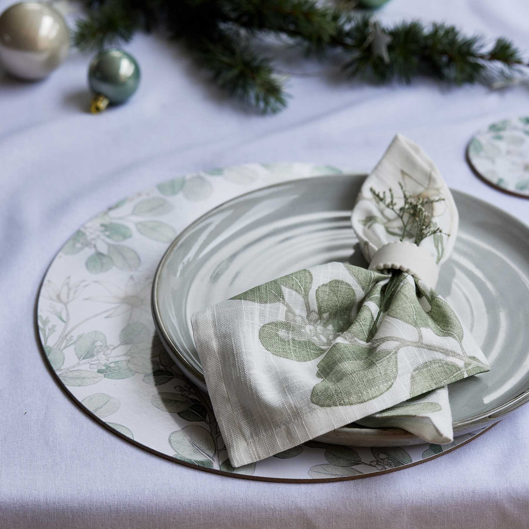 Flannel Flower Napkin - Set of 4