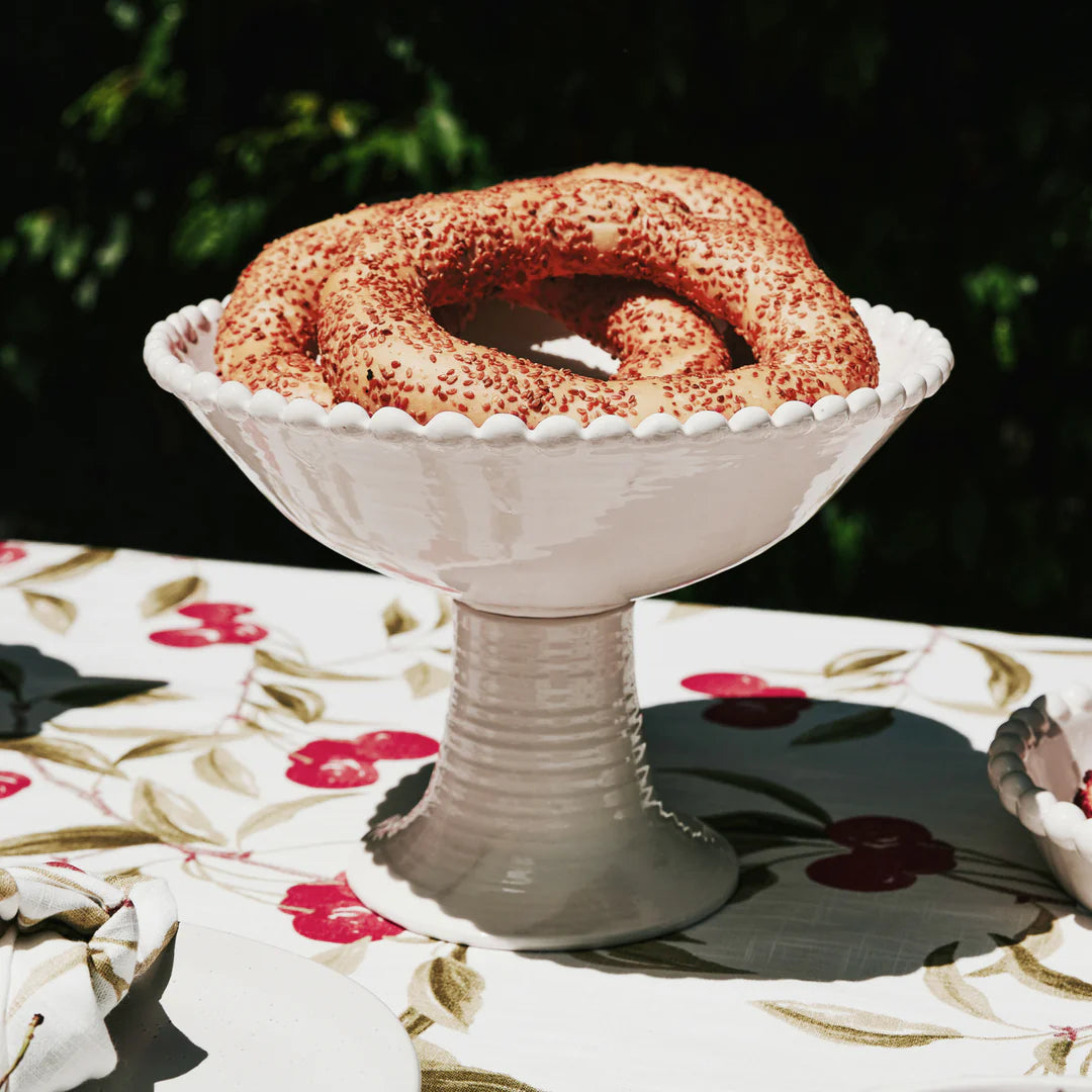 Eden White Pedestal Bowl