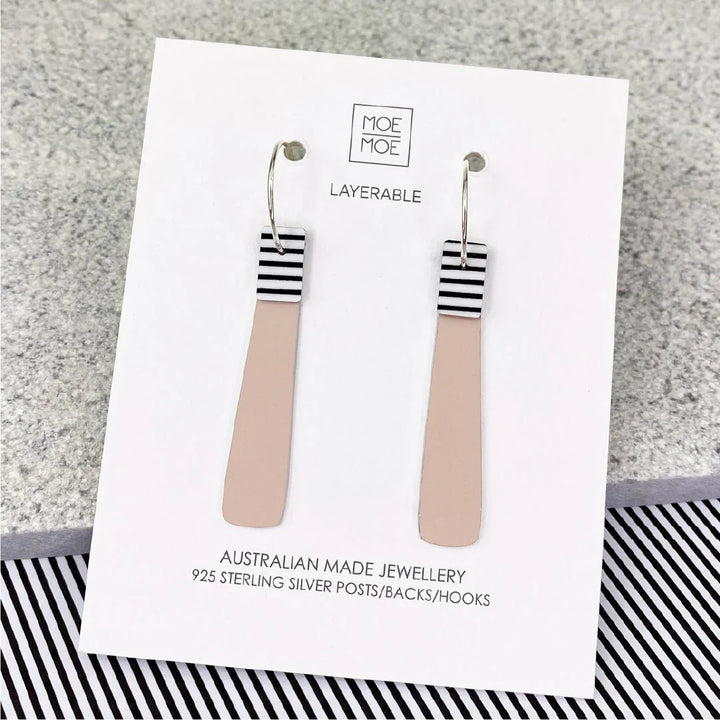 LUXE FUSION BEACON HOOP EARRING