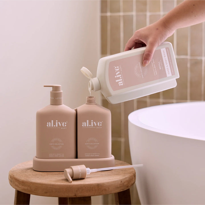 1L Wash Refill - Apricot & Sweet Fig