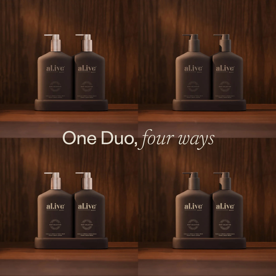 TRANSFORMATIVE WASH & LOTION DUO - VANILLA CREAM & TONKA BEAN
