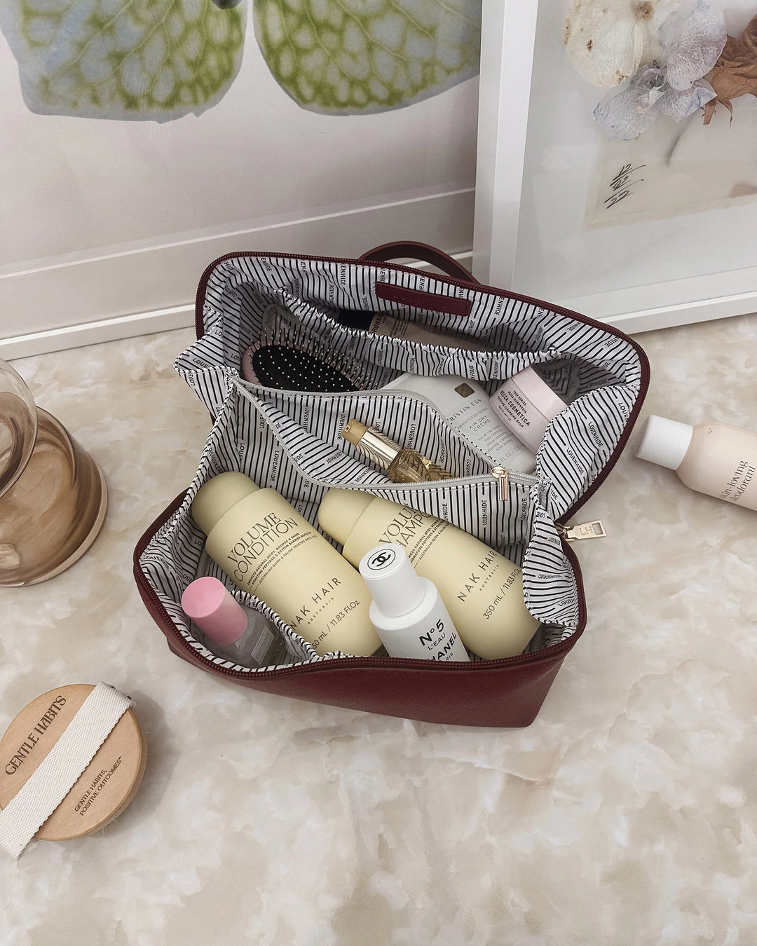 Orion & Ellis Burgundy Cosmetic Case Set
