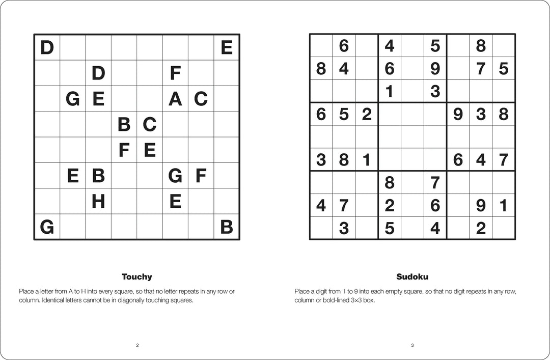 Large Print Puzzle Book - Brain Training - Pink