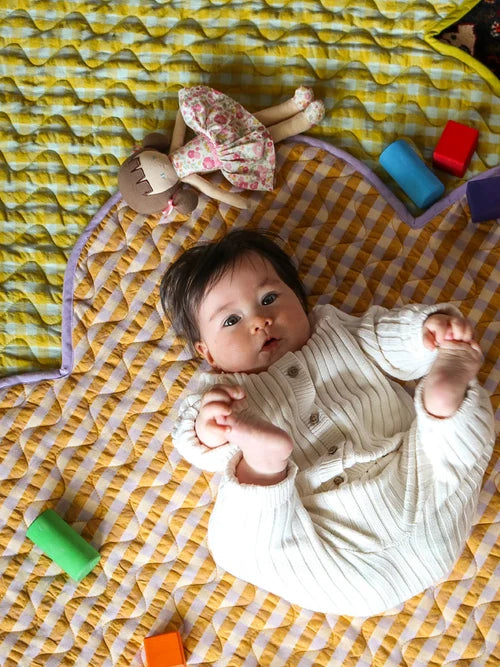 Mango Seersucker Playmat