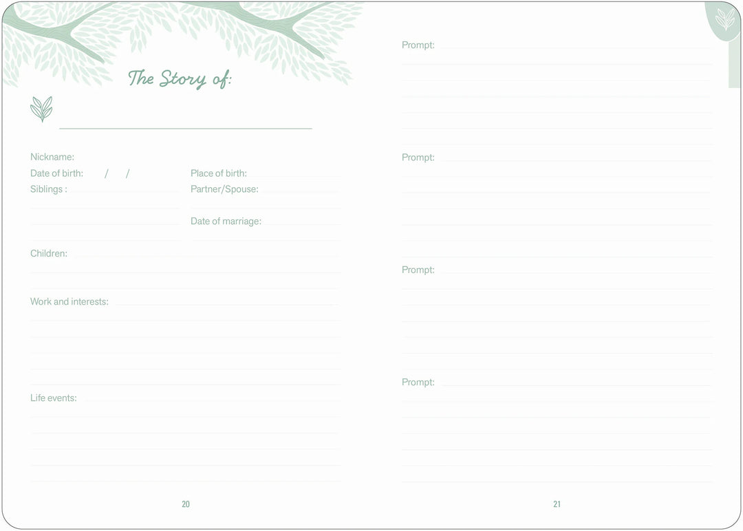 My Family Tree - A Keepsake Guided Journal