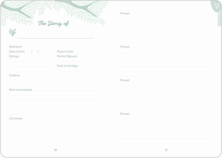 My Family Tree - A Keepsake Guided Journal