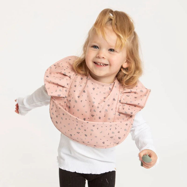 Recycled Pouch Bib - Leaves