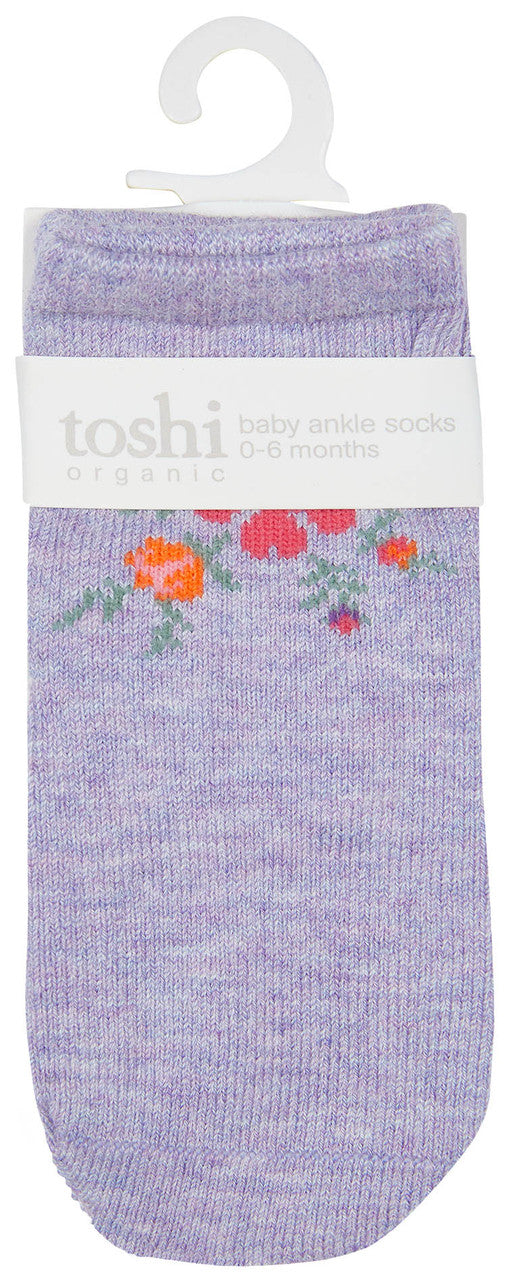 Organic Socks Ankle Jacquard Louisa