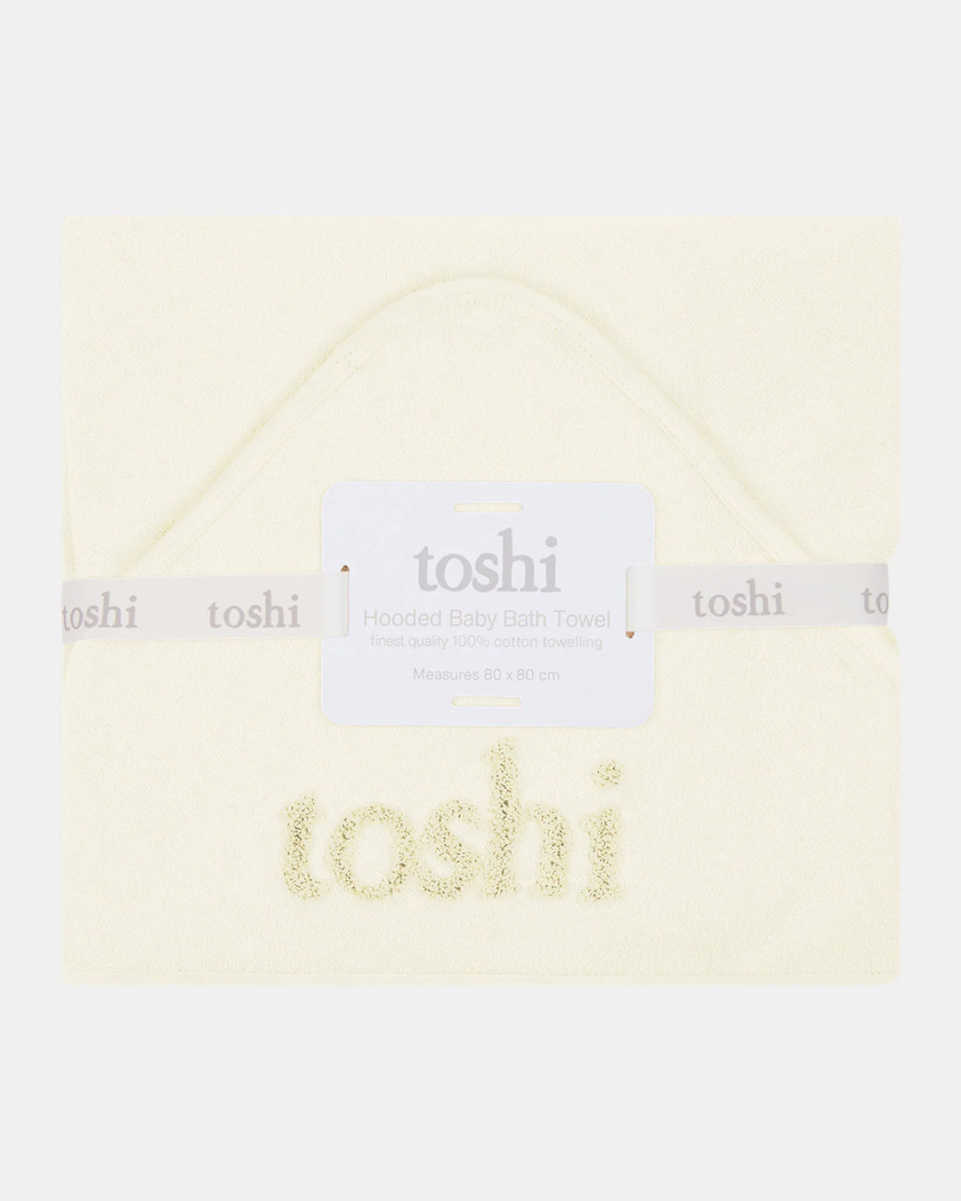 Hooded Baby Bath Towel Yummy - Cream