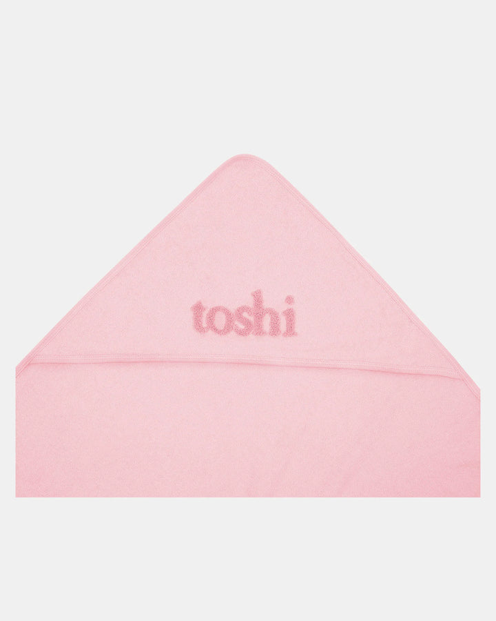 Hooded Baby Bath Towel Yummy - Misty Rose