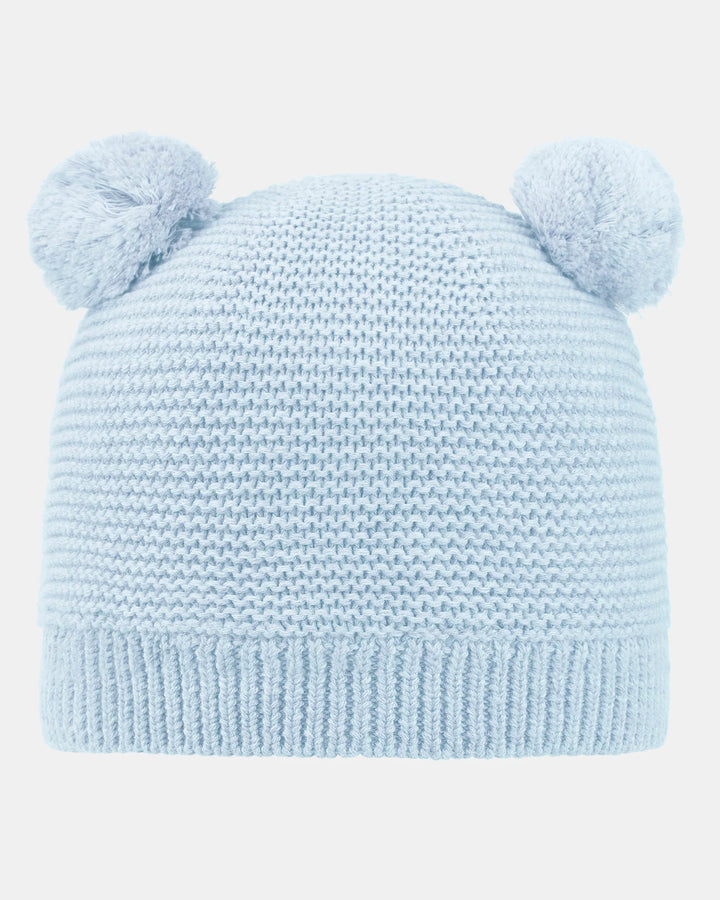 Organic Beanie Snowy Blue Bird